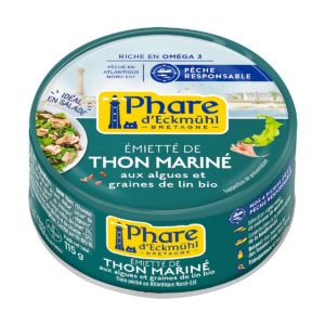 Thon mariné aux algues et graines de lin bio