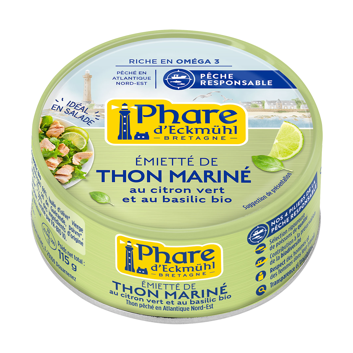 thon mariné citron basilic