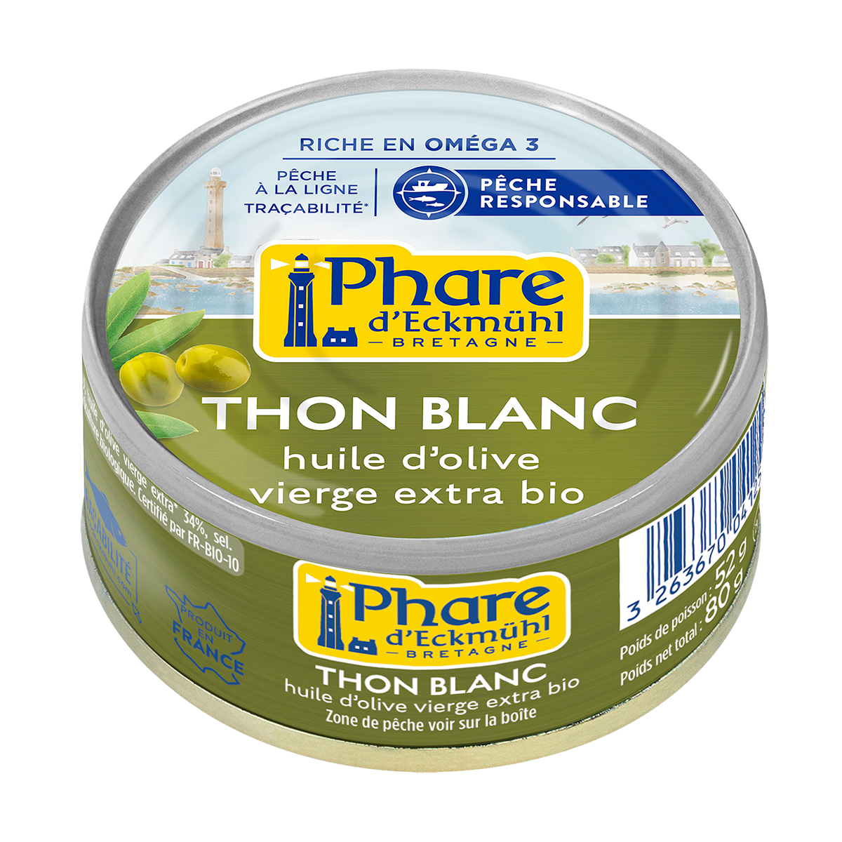 Thon blanc à l'huile d'olive bio