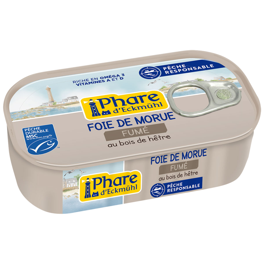 Foie de morue fumé au bois de hêtre