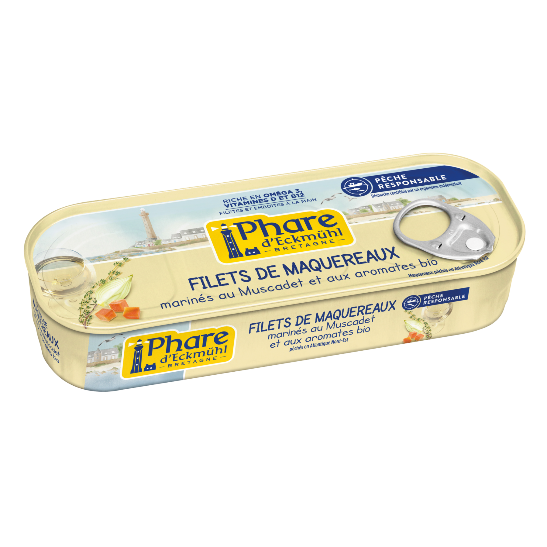 Filets de maquereaux marinés au Muscadet et aux aromates bio