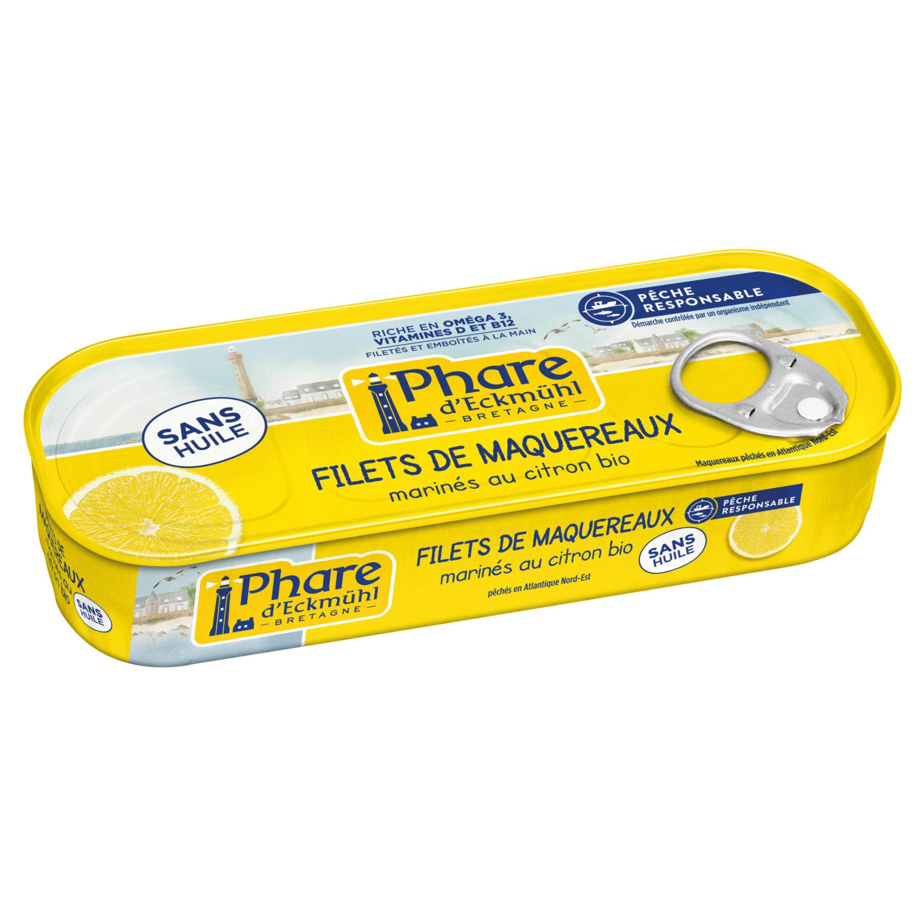 Filets de maquereaux marinés au citron bio - SANS HUILE