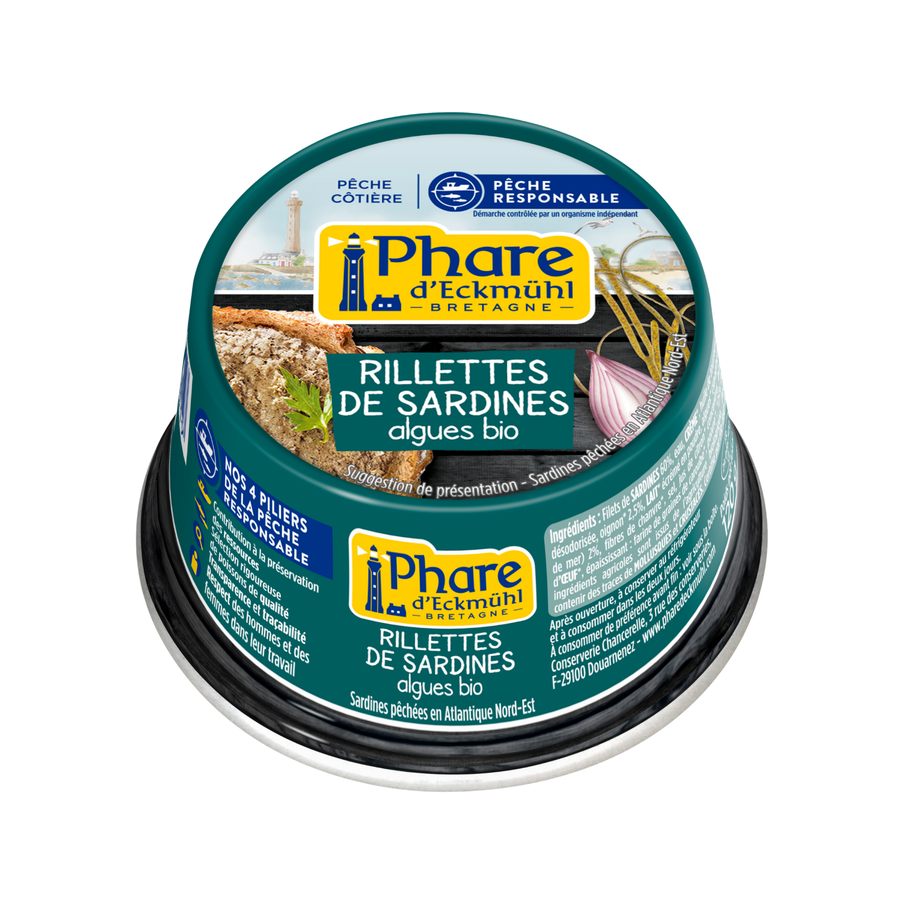 Rillettes de sardines aux algues bio