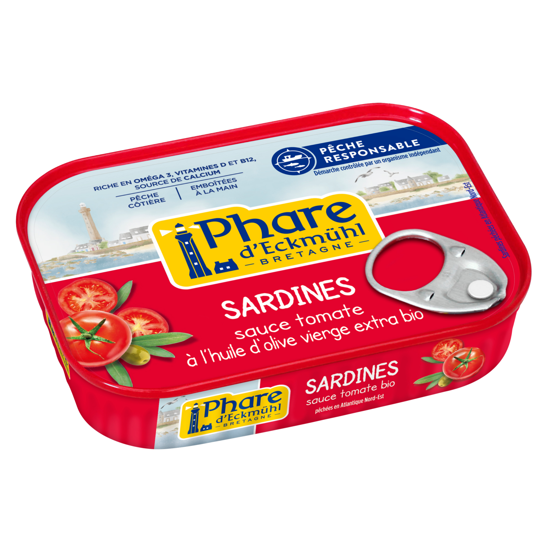 Sardines à la sauce tomate et à l'huile d'olive bio